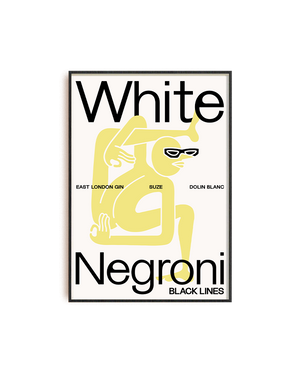 White Negroni Print - A2