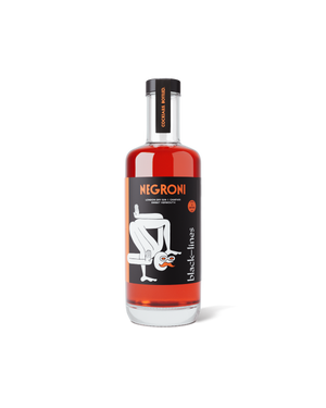 Bottle of Negroni cocktail